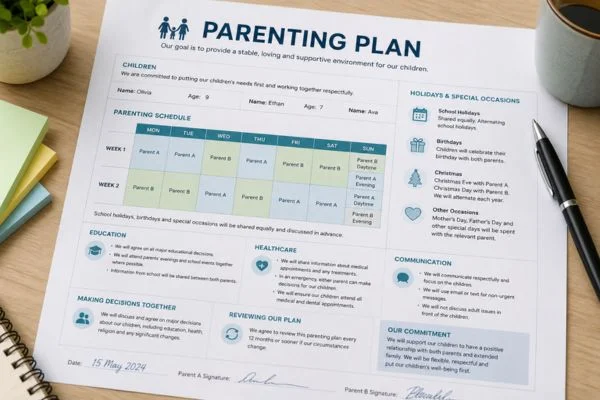 Understand parenting plans Somerset